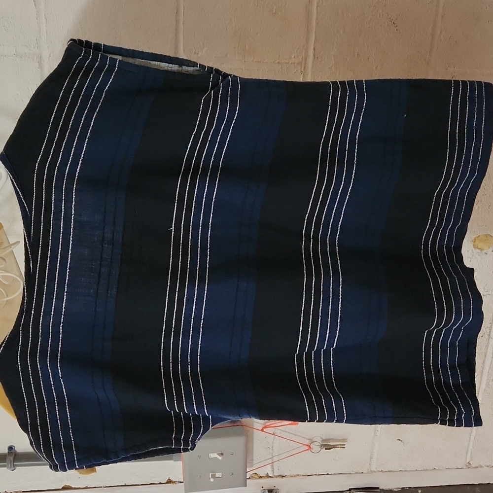 Ace and Jig blue button down top